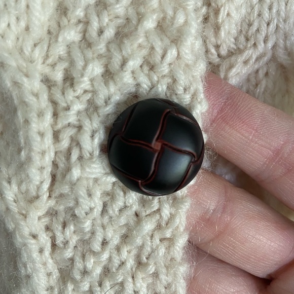 Fabulous Handmade Irish Fisherman Intricate Cable Knit Sweater Ivory Sz Small - Picture 6 of 10